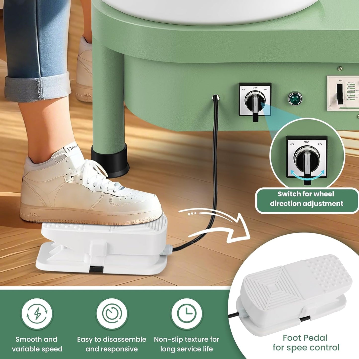 SerpaCrafter Artisan Pottery Wheel - Serpa Crafter