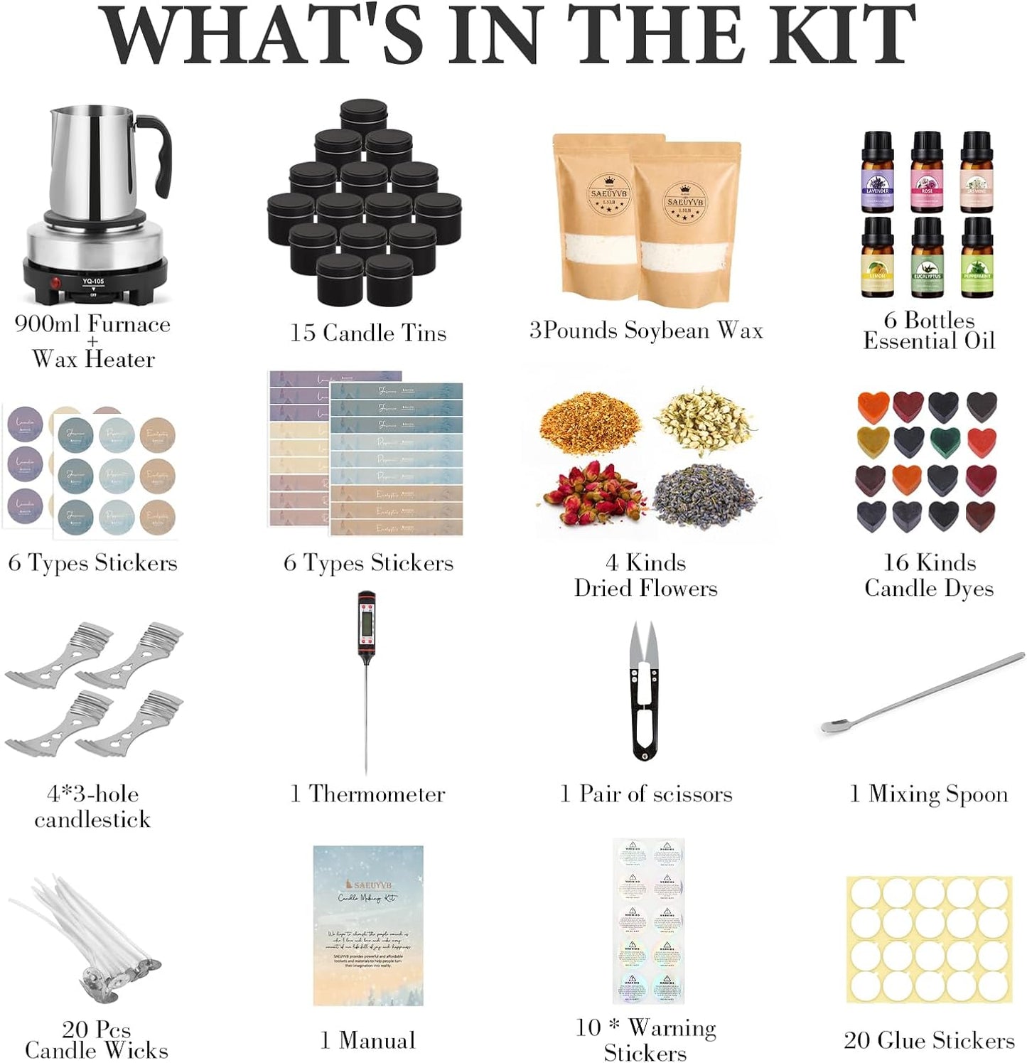 SerpaCrafter Ultimate Candle Making Kit - Serpa Crafter