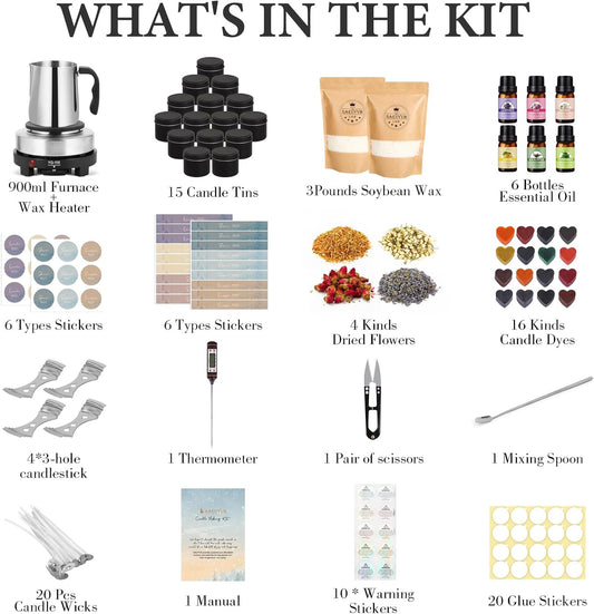SerpaCrafter Ultimate Candle Making Kit - Serpa Crafter